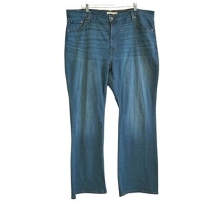 Levi's 726 Flare High Rise Medium Wash Denim Jeans Plus Size 22W